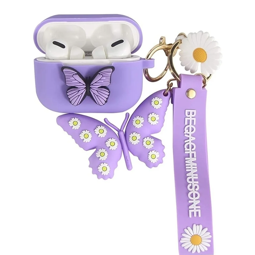 Purple Airpods Case Butterfly Airpods Pro Case Cute Airpods 3rd Gen Case Girly